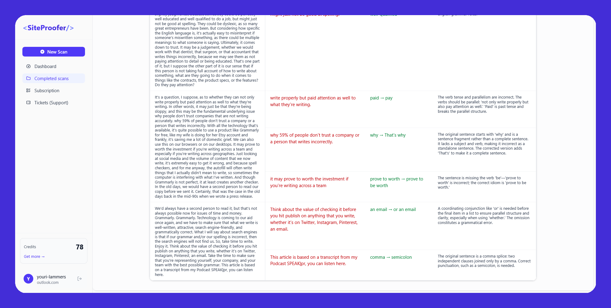 SiteProofer screenshot 3