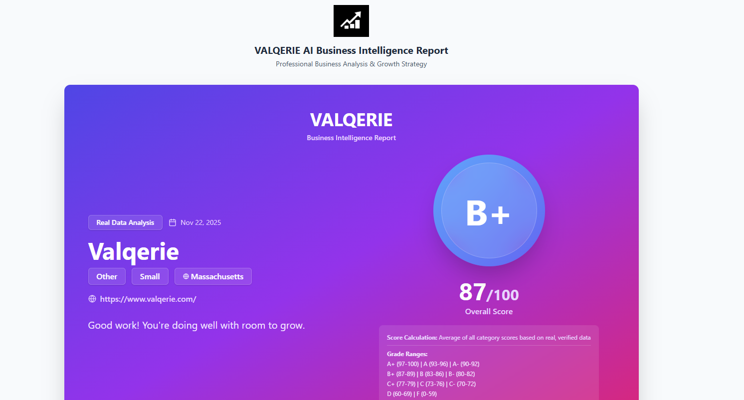 VALQERIE AI screenshot 1