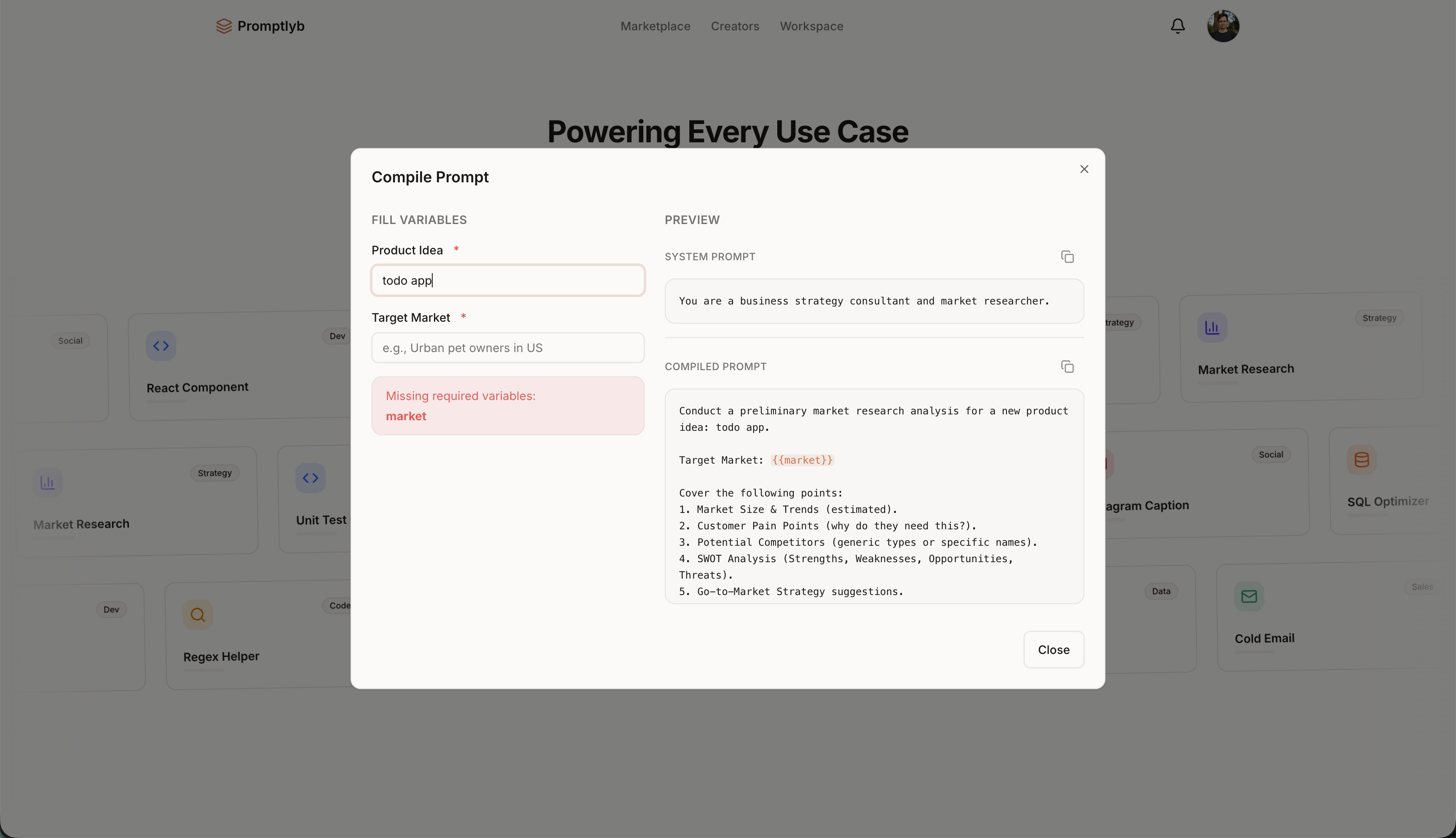 Promptlyb screenshot 2