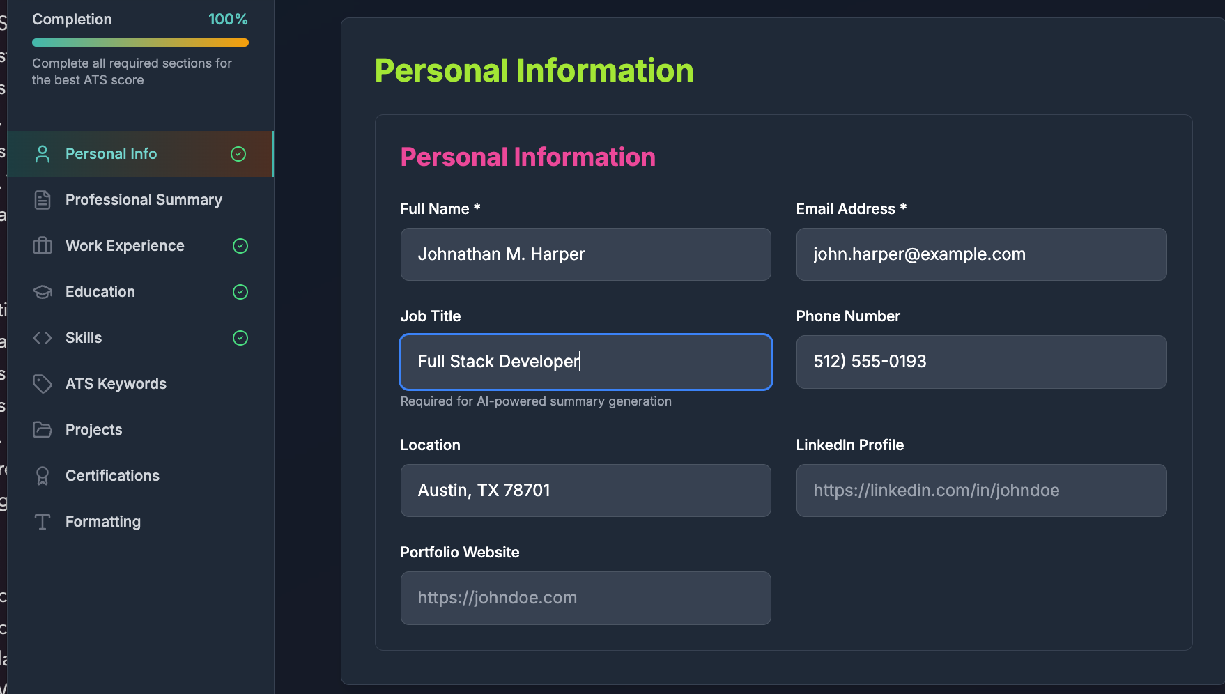 Smart ATS Resume screenshot 24