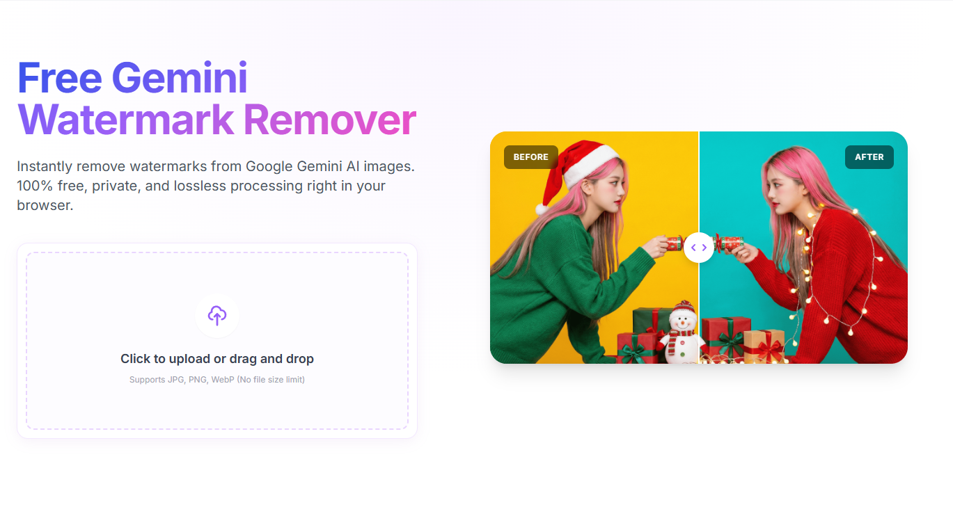 Free gemini watermark remover screenshot 1