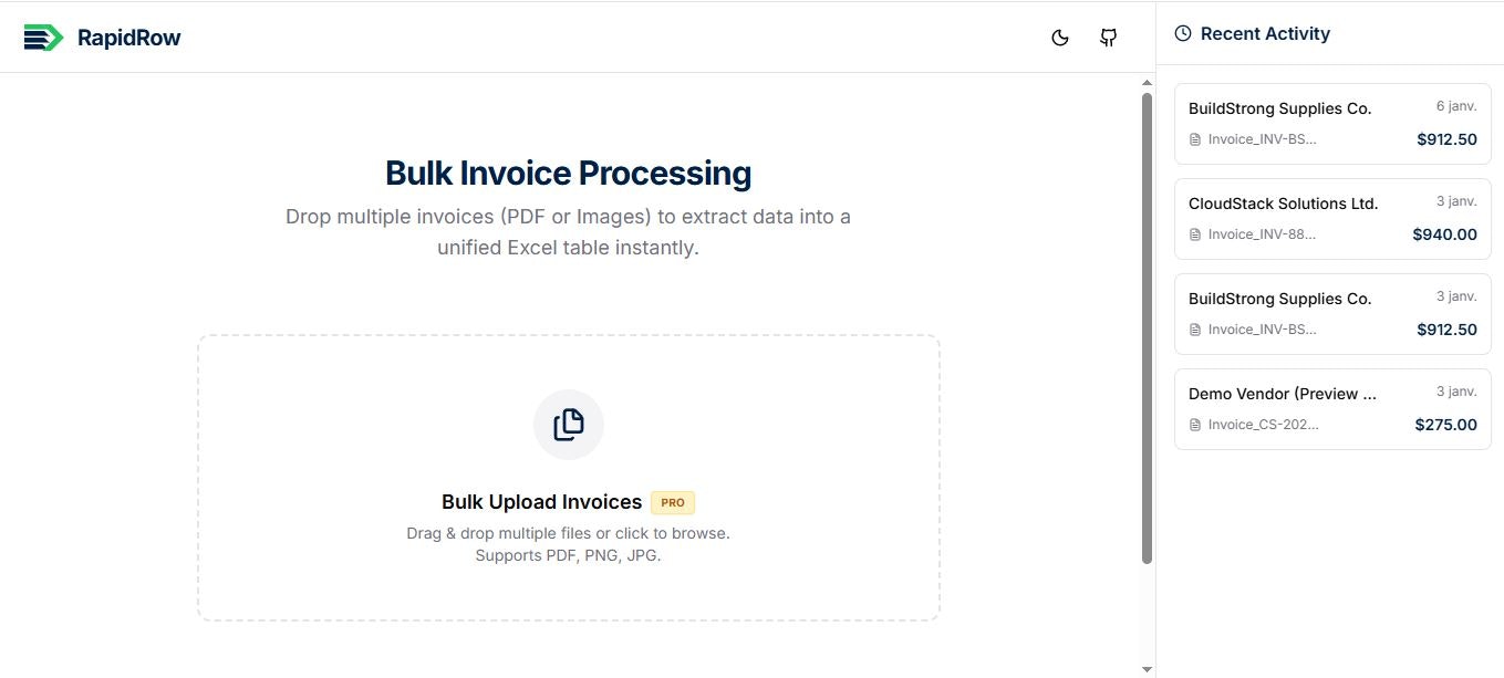 RapidRow screenshot 1