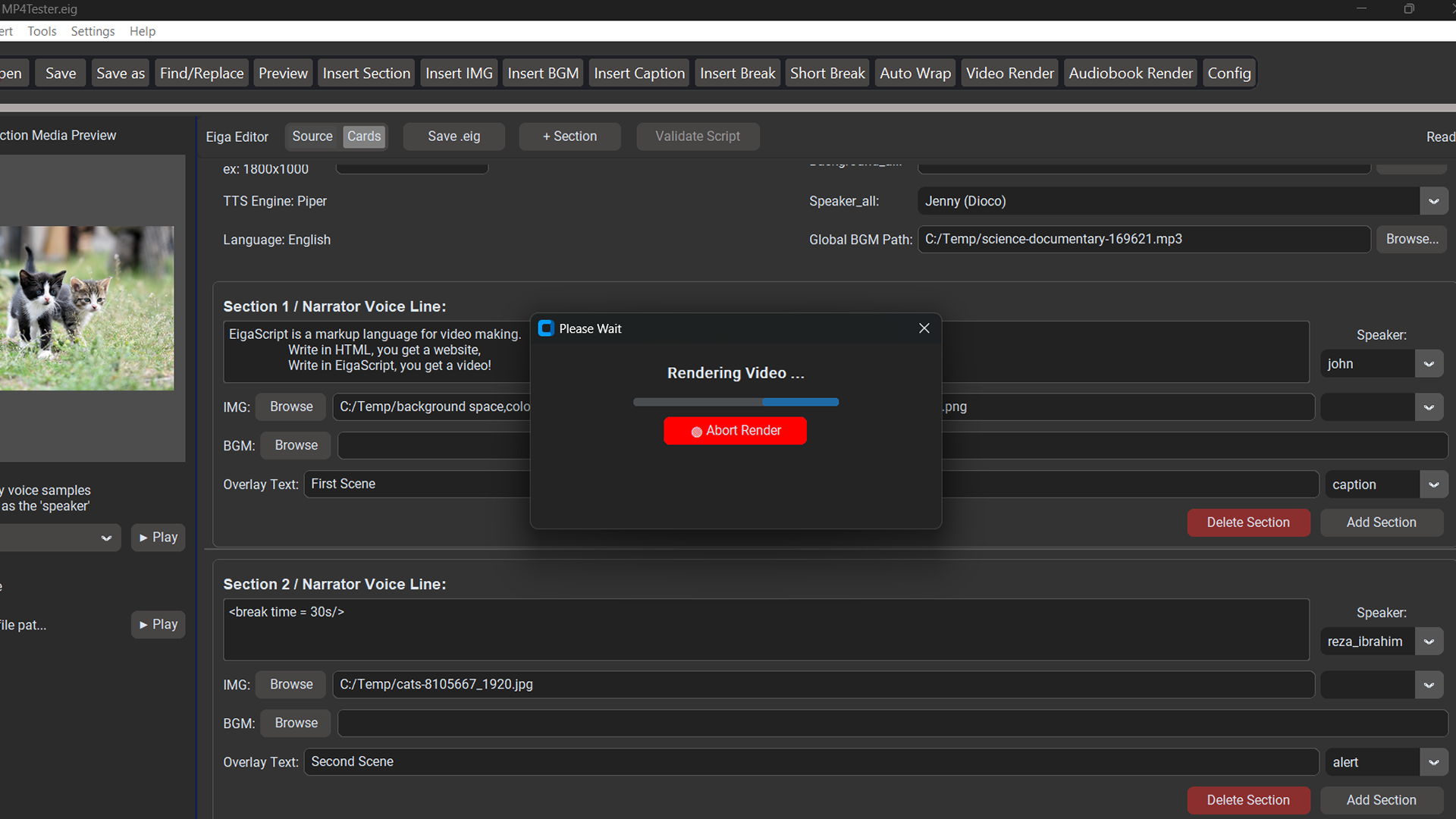 EigaScript: Script-Based Video Maker screenshot 6