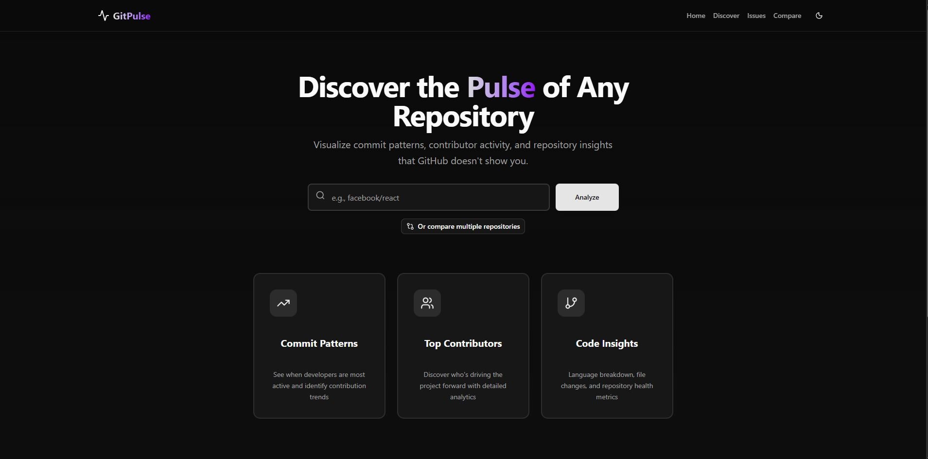 GitPulse screenshot 1