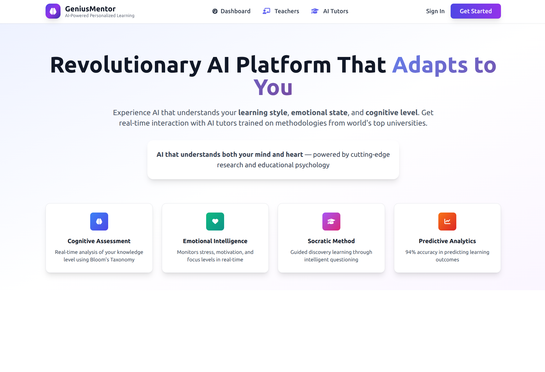 Geniusmentor AI screenshot 2