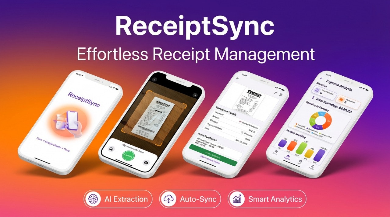 ReceiptSync screenshot 1