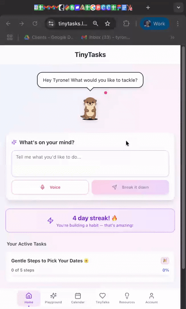 TinyTasks screenshot 1
