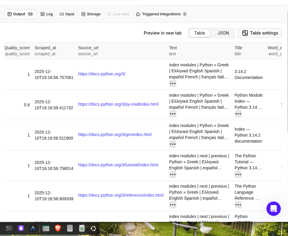 LLM Training Data Crawler & Curator screenshot 2