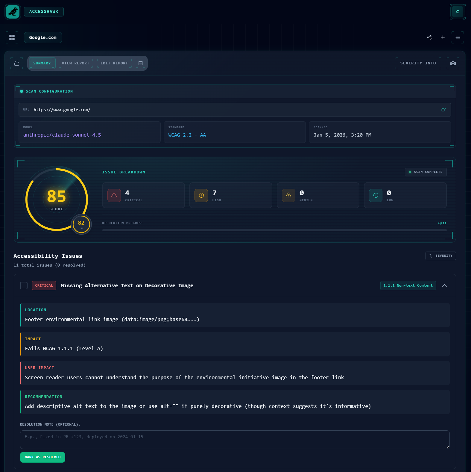AccessHawk screenshot 1