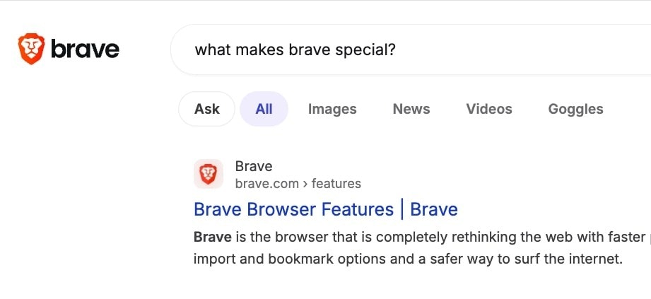 Ask Brave screenshot 3
