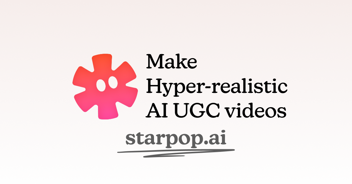 Starpop - AI UGC screenshot 1
