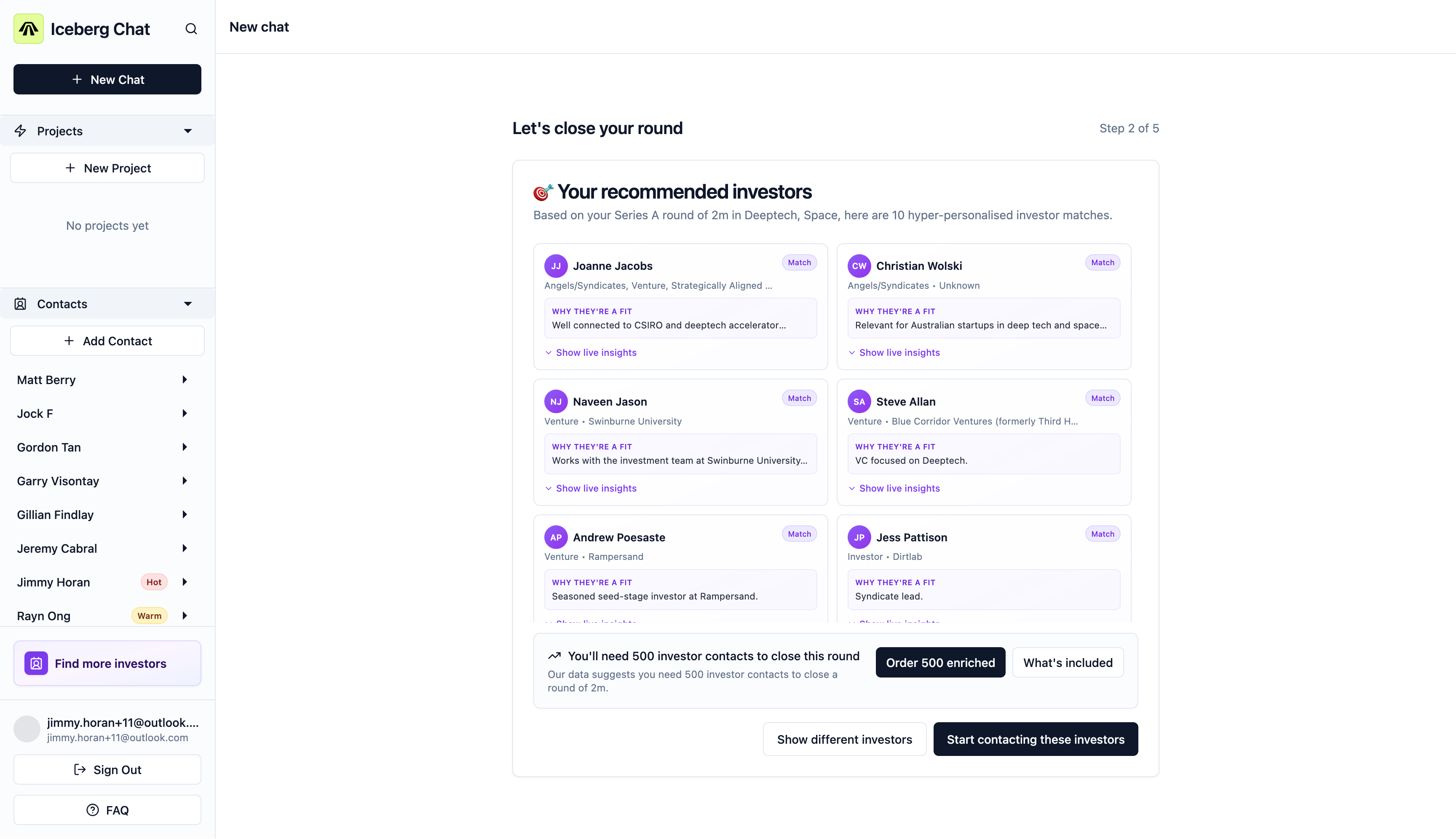 Iceberg AI-Fundraising Assistant screenshot 1