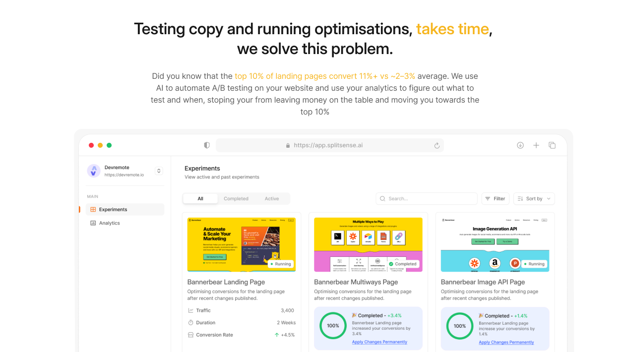 Splitsense screenshot 2