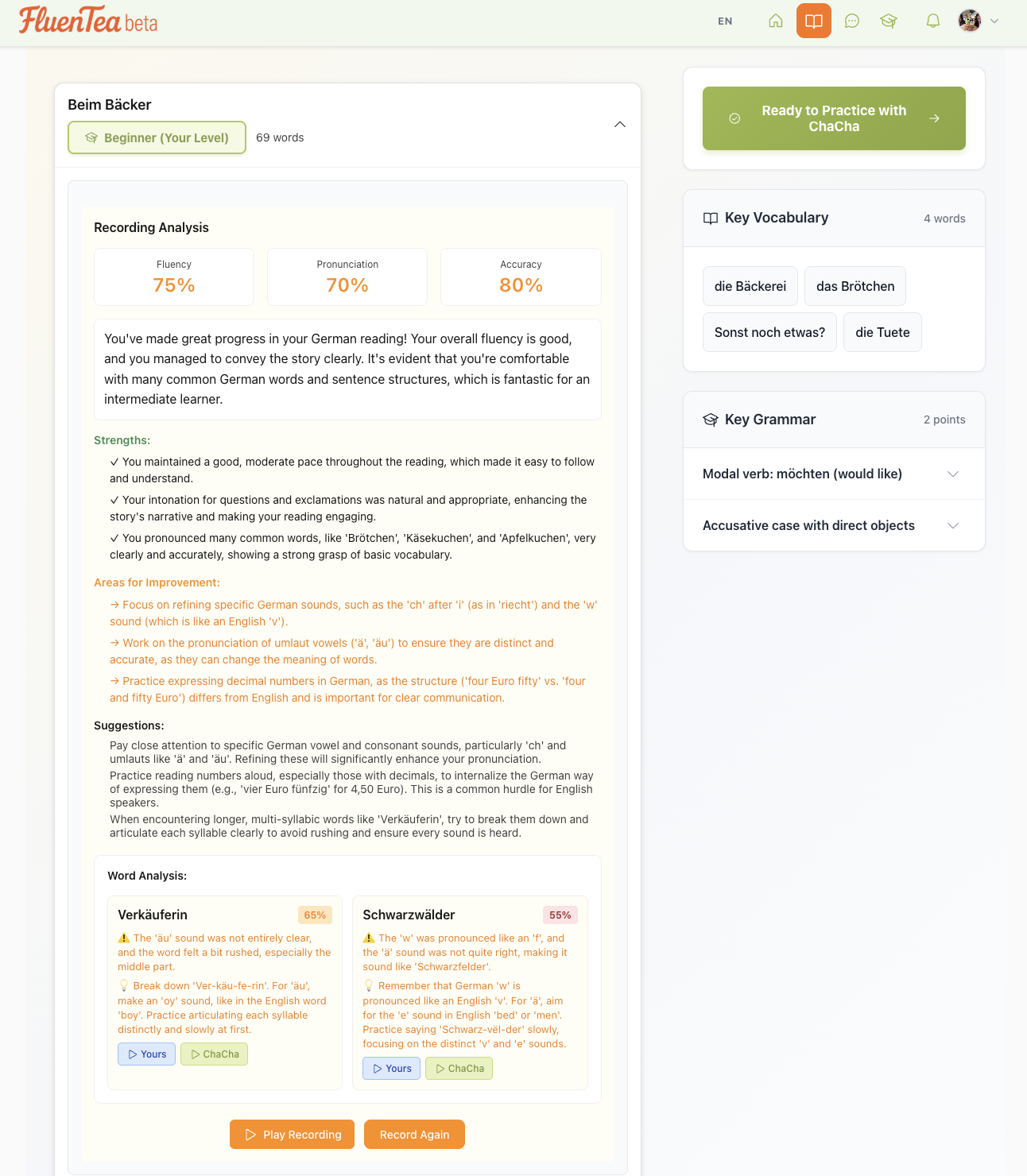 FluenTea screenshot 3