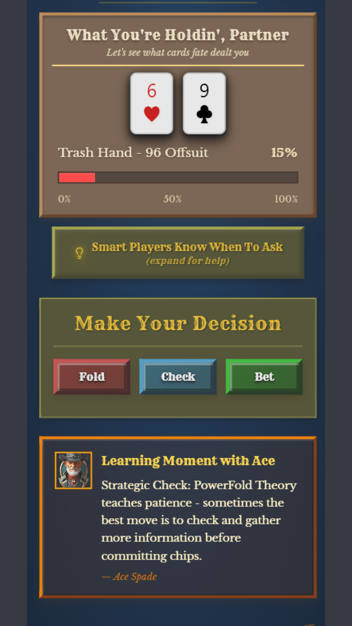 PowerFold Theory - Poker Trainer screenshot 3