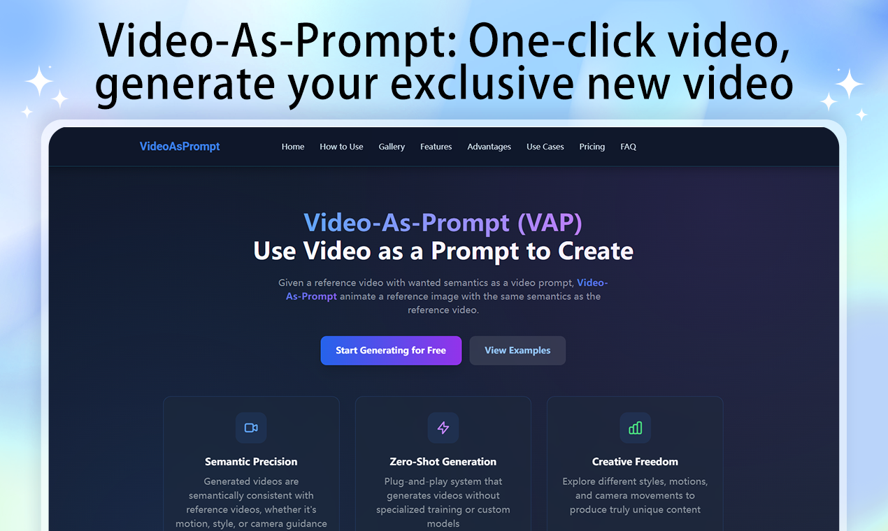 Video-As-Prompt screenshot 1