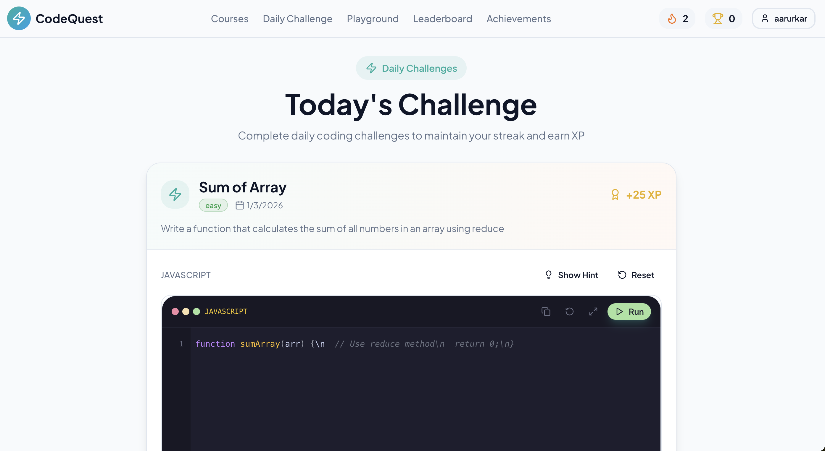 CodeQuest screenshot 3