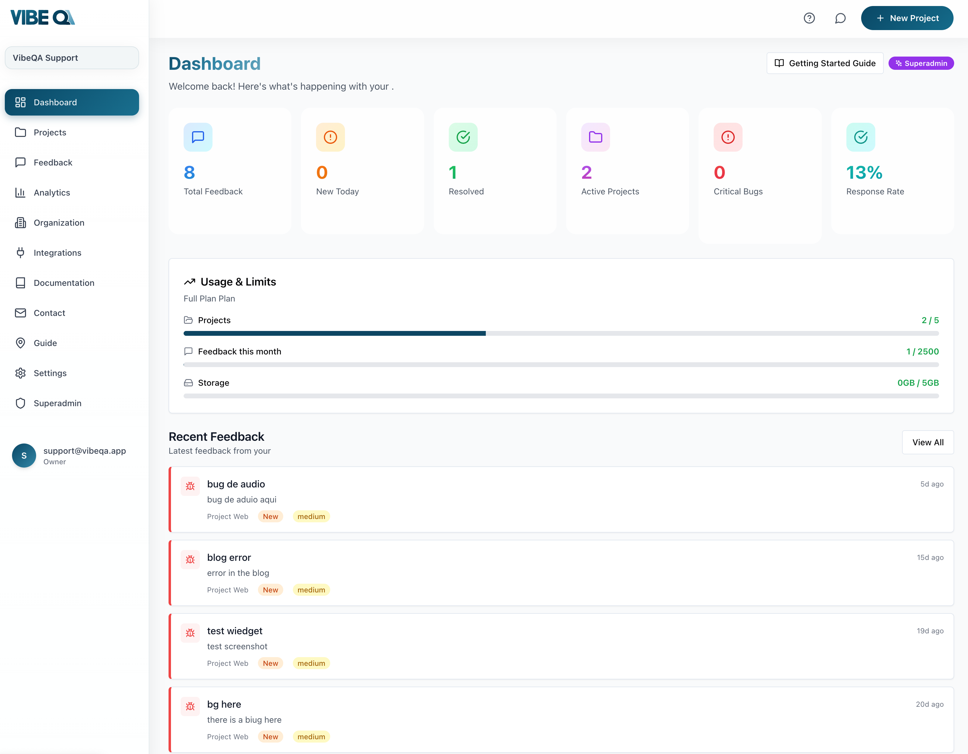 VibeQA screenshot 3