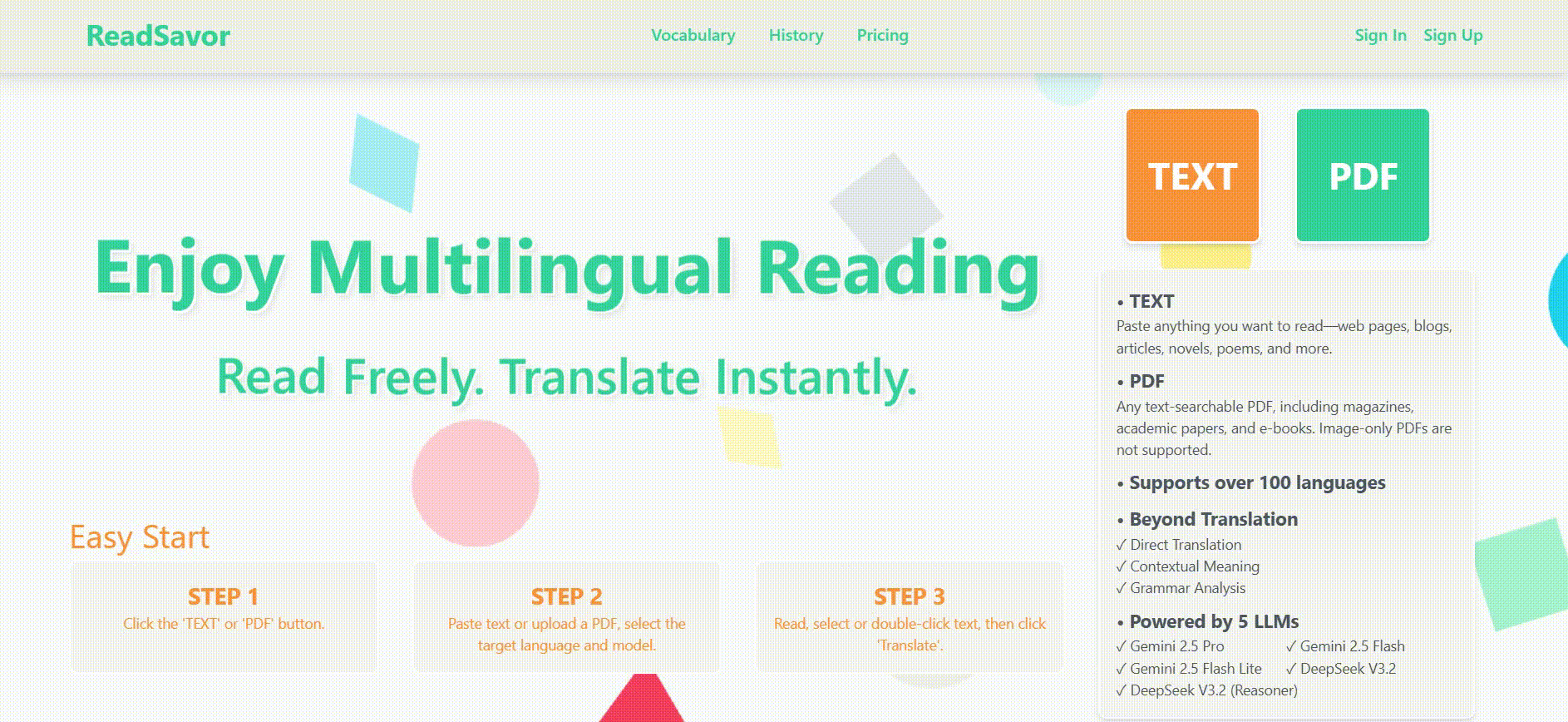 ReadSavor screenshot 2