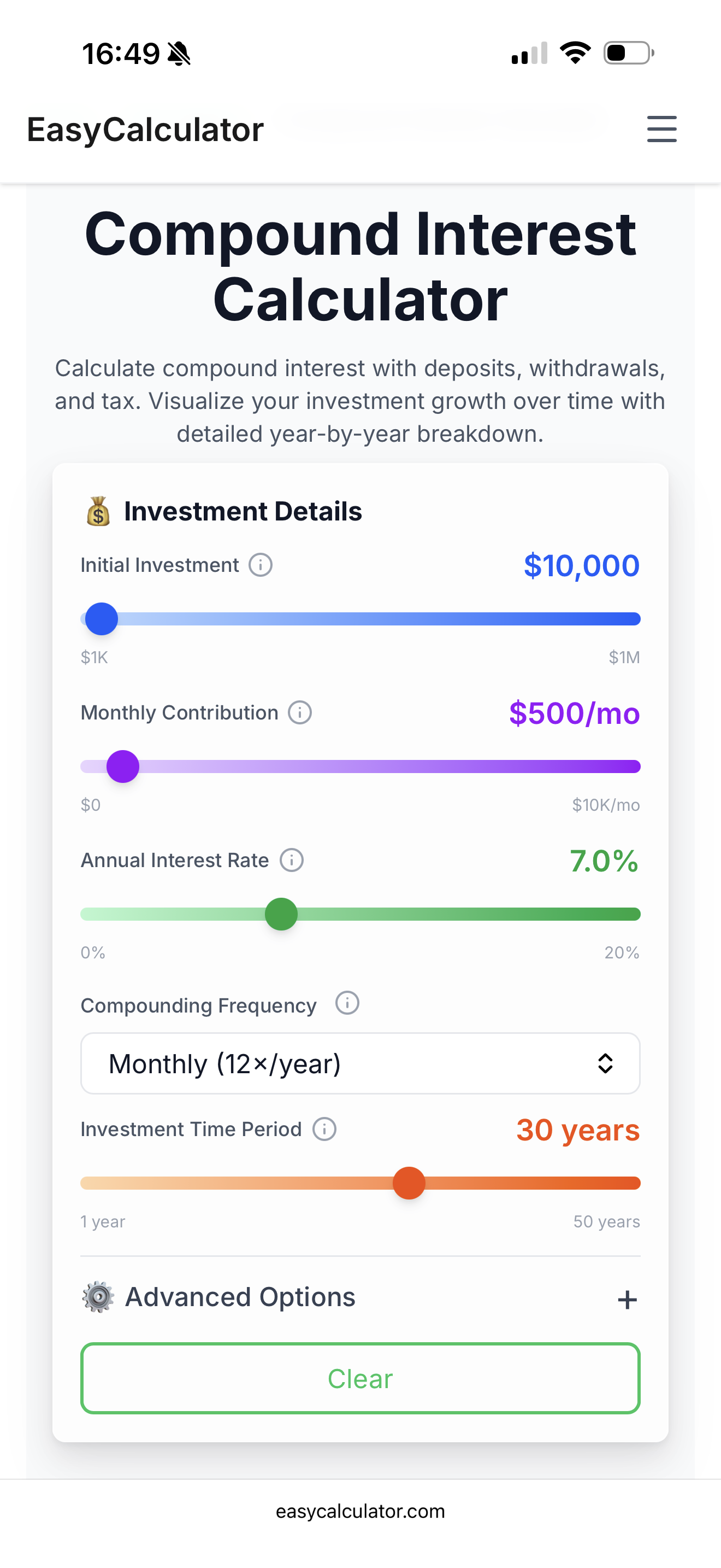 EasyCalculator screenshot 2