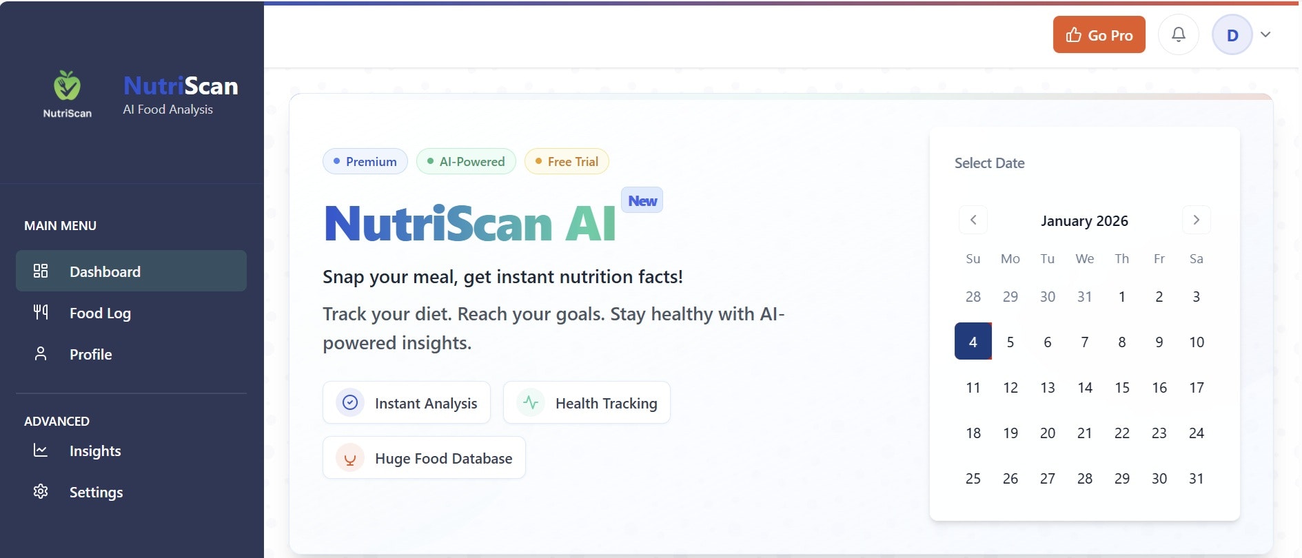 FoodNutriScan –AI Food Recognition screenshot 2