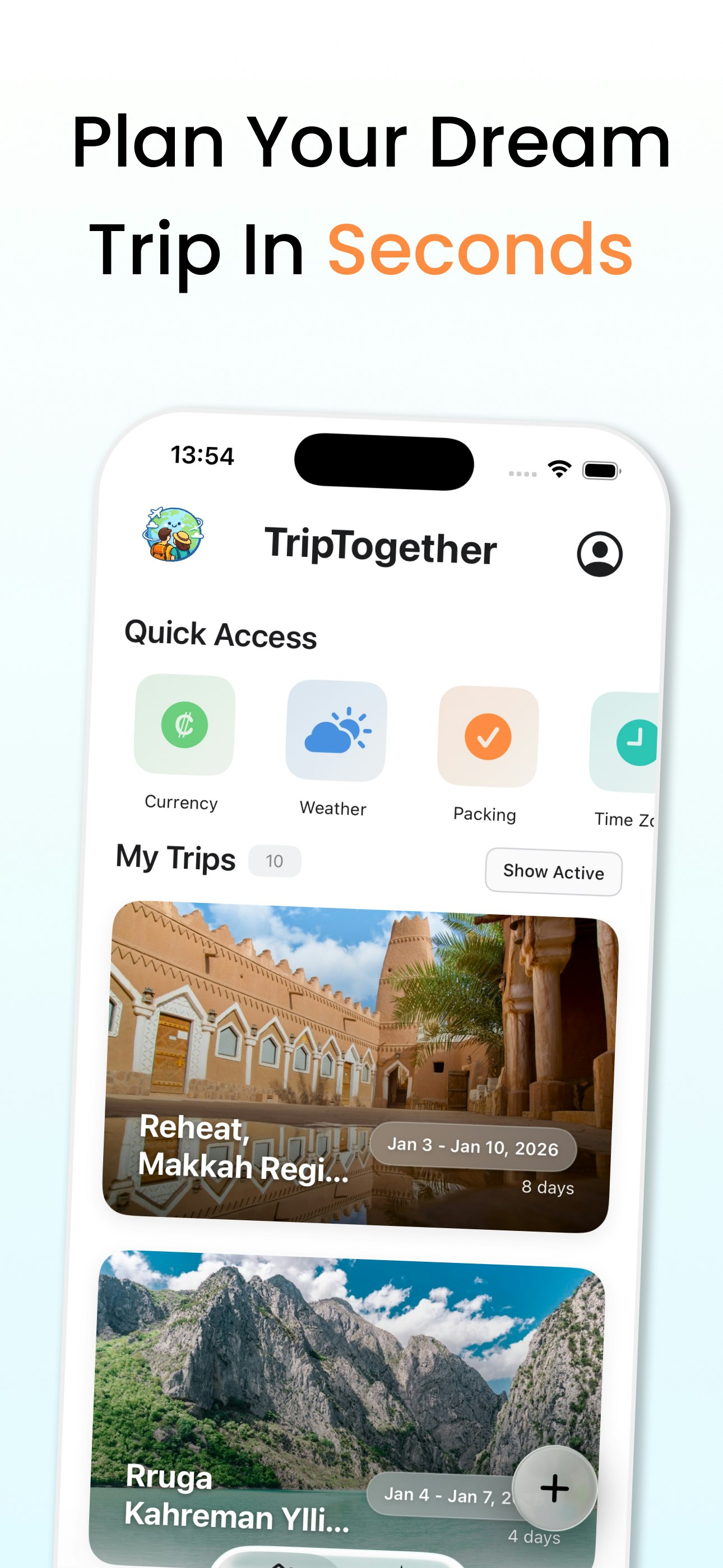 Trip Together: AI Travel Guide screenshot 1