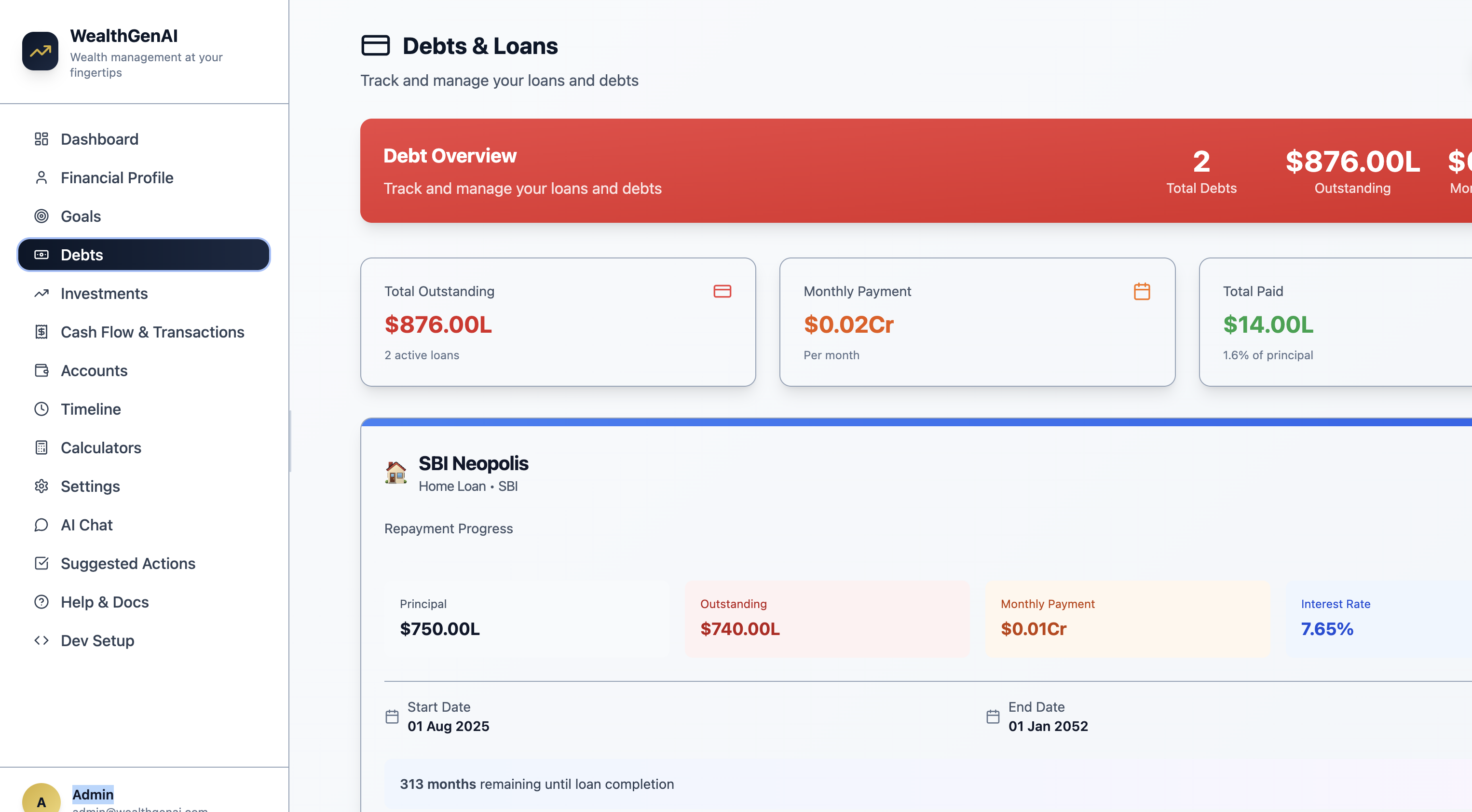 WealthGenAI screenshot 7