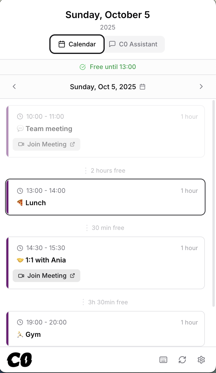 Calendar0 screenshot 2