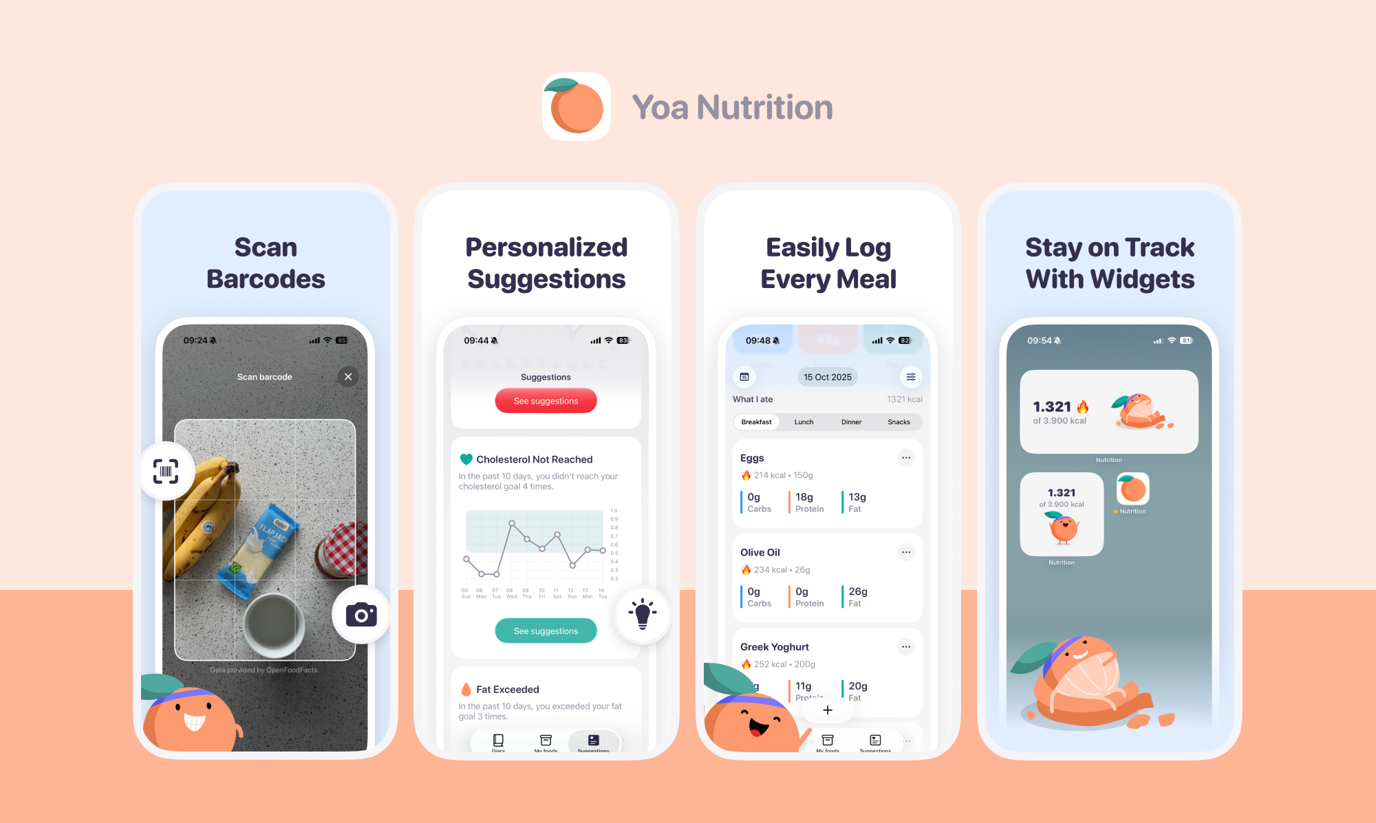 Yoa Nutrition: Calorie Counter screenshot 2