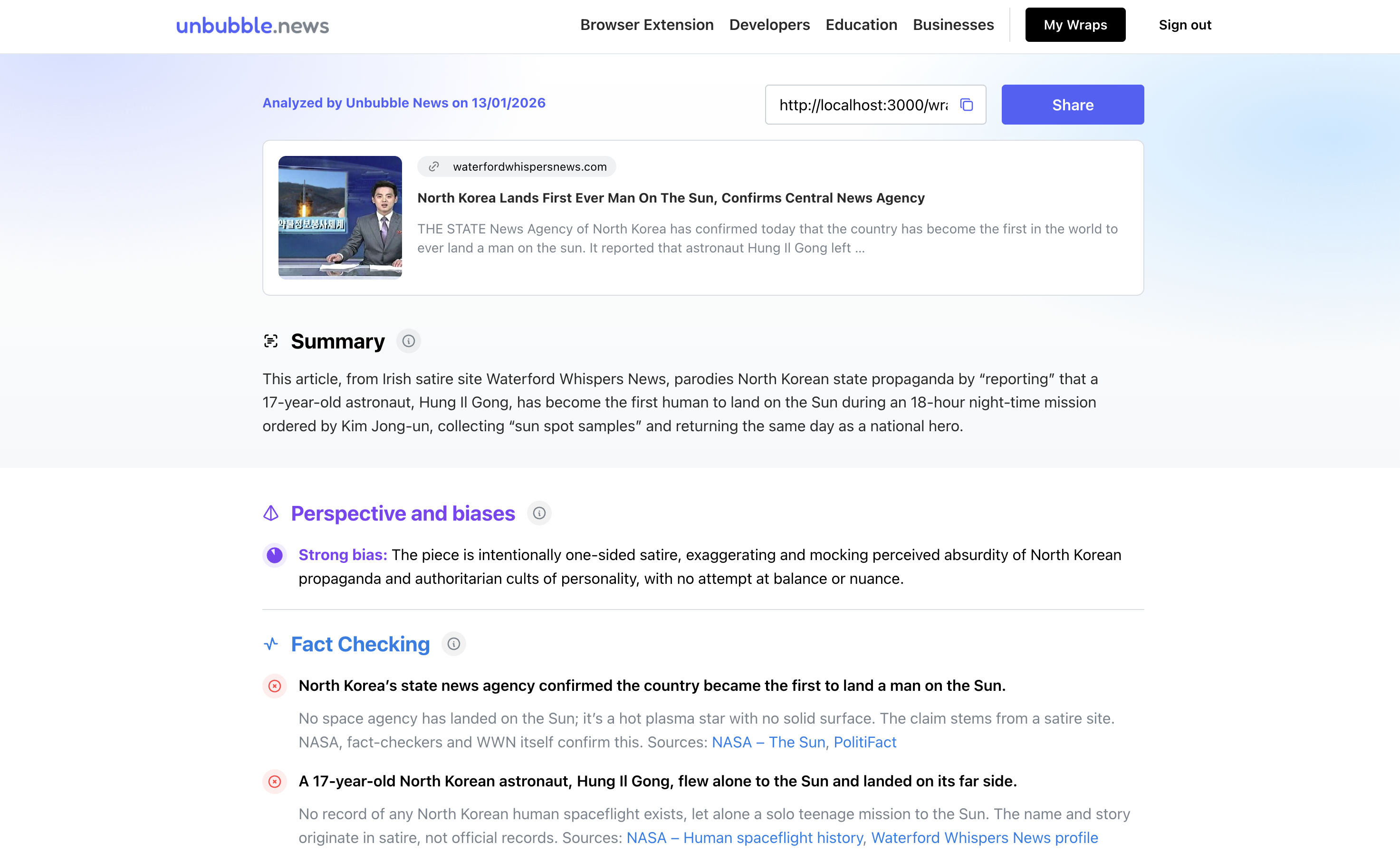 Unbubble News screenshot 3