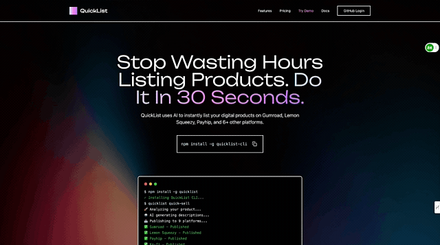QuickList screenshot 1