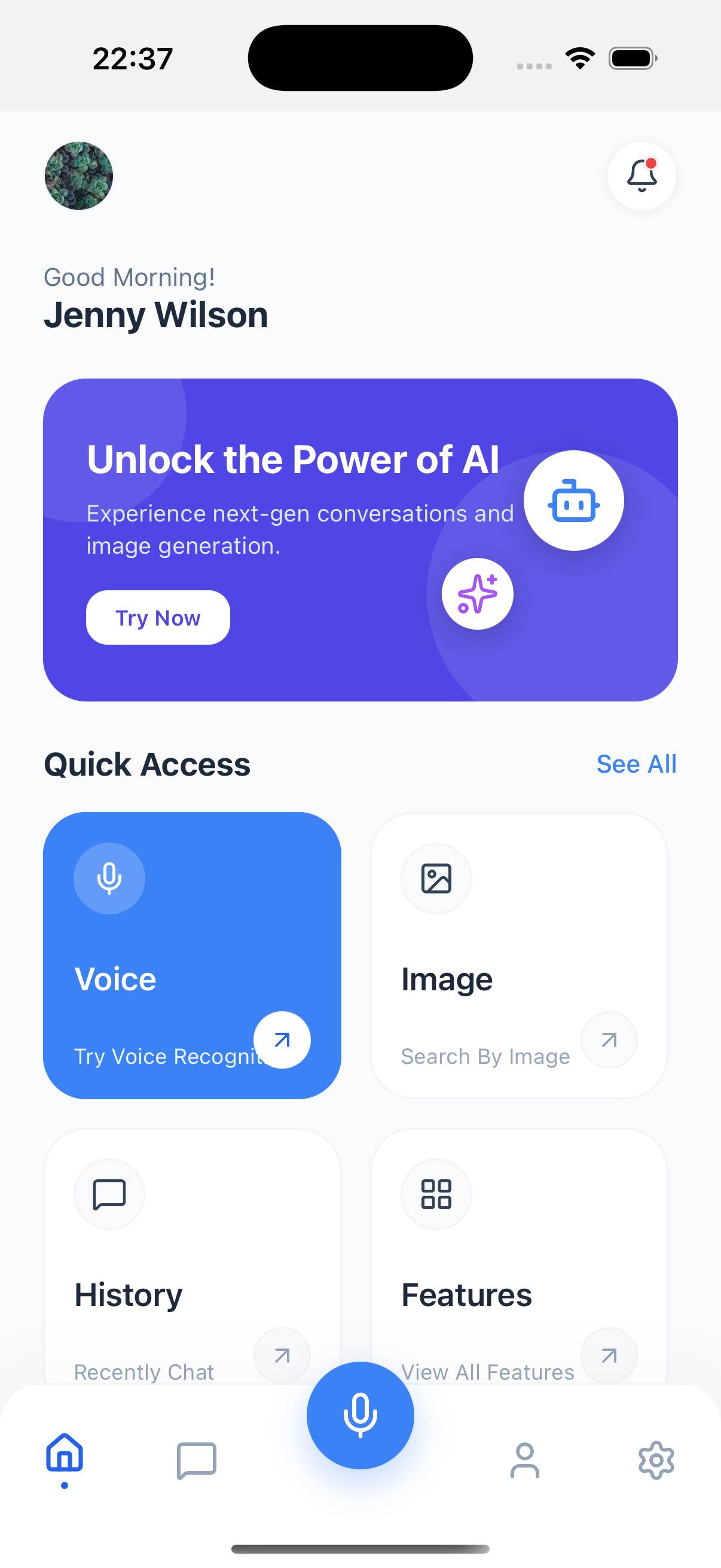 AI Chat UI Kit — React Native + Expo screenshot 1