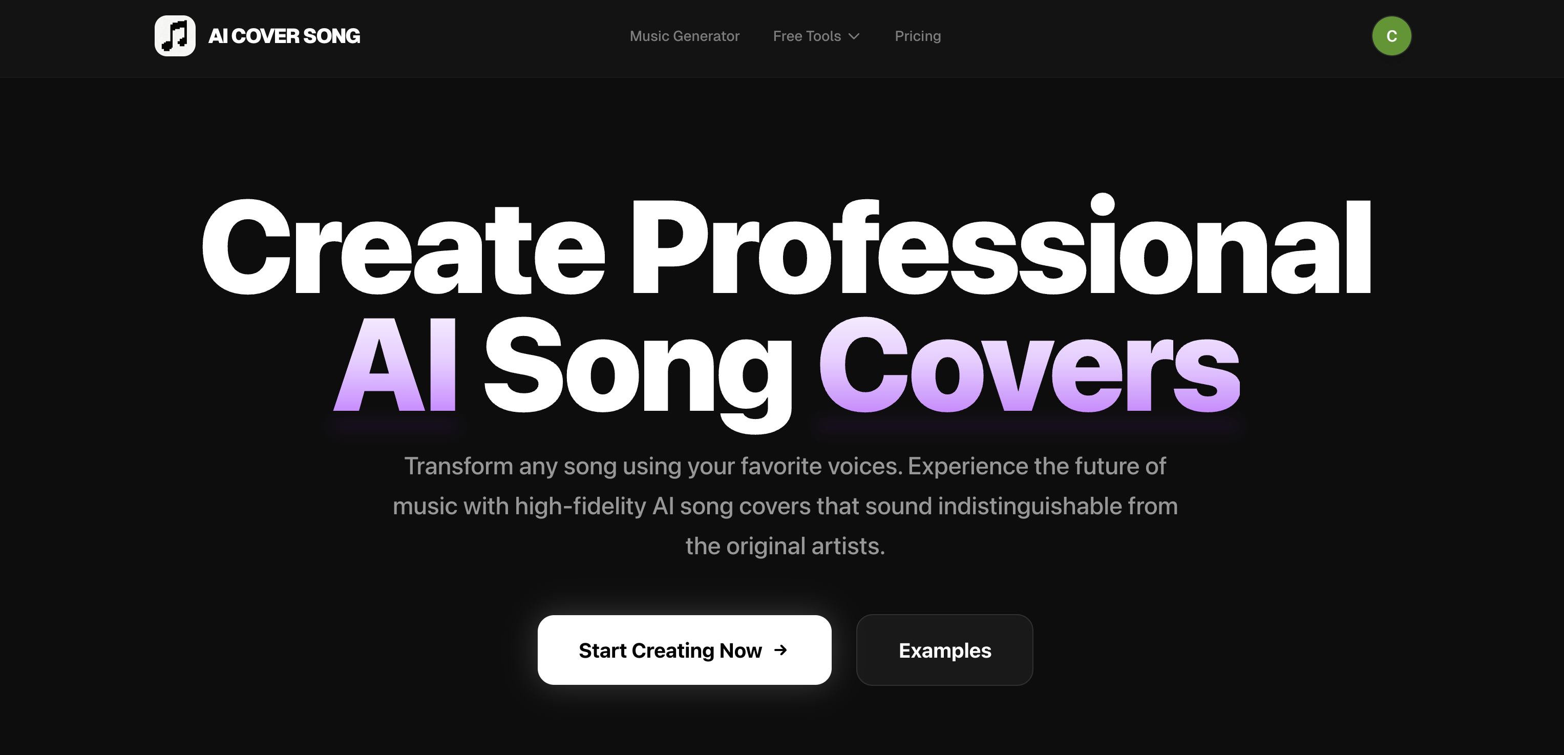 AI Song Cover Generator screenshot 1