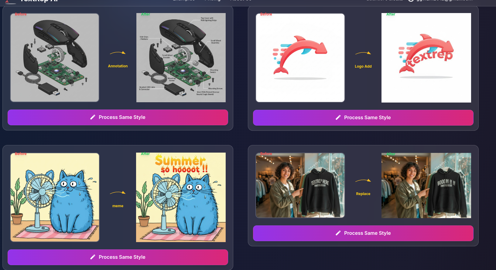 TextRep screenshot 2