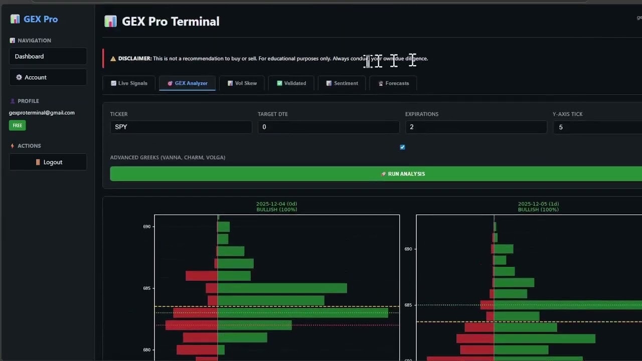 GEX Pro Terminal screenshot 5