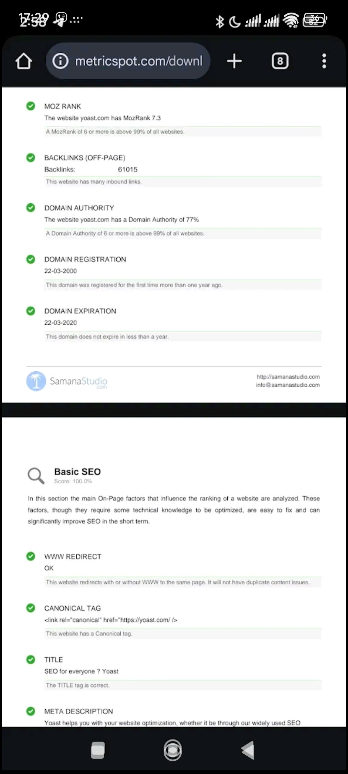 SEO Site Scanner by Site4bizUA screenshot 5