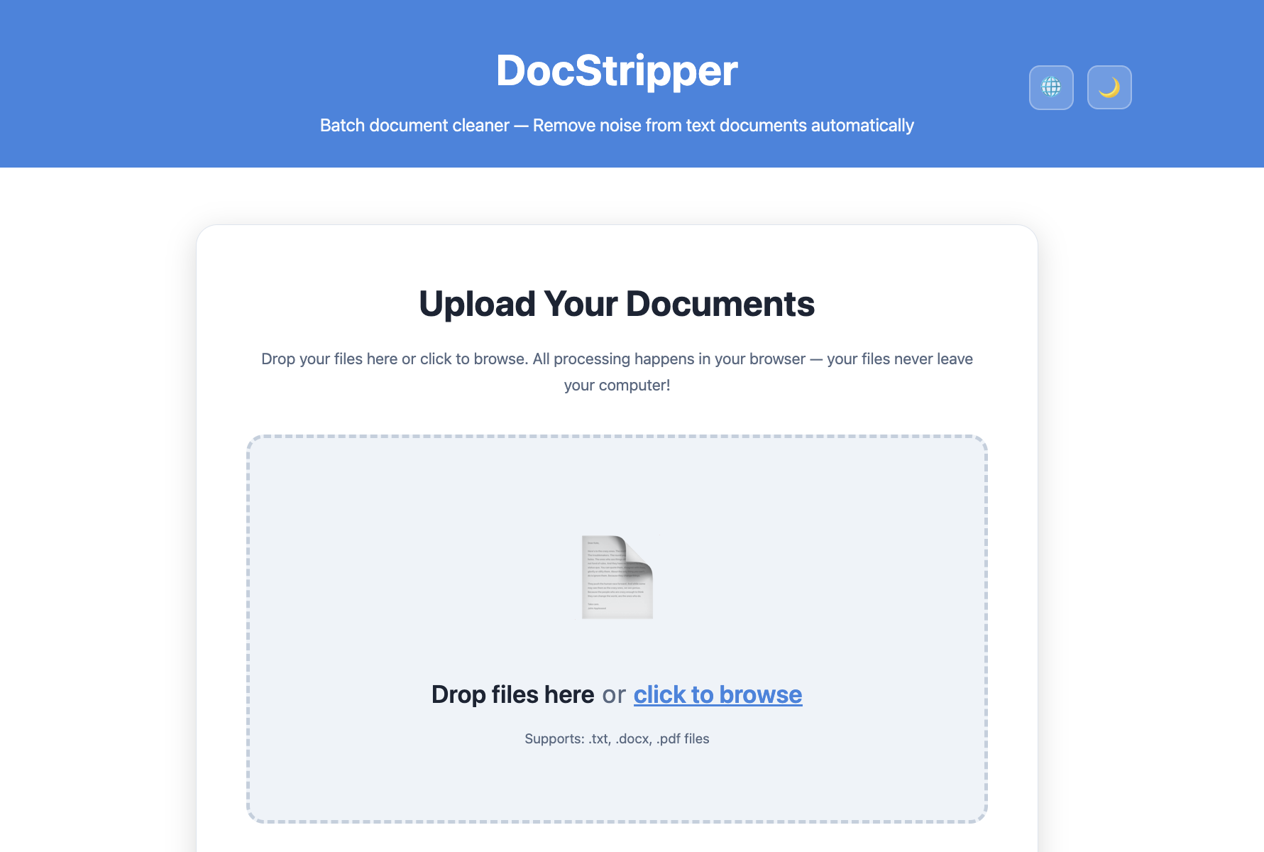 DocStripper screenshot 3