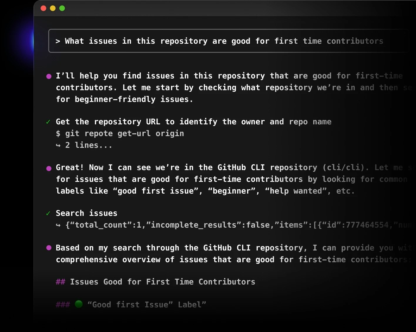 Github Copilot CLI screenshot 3