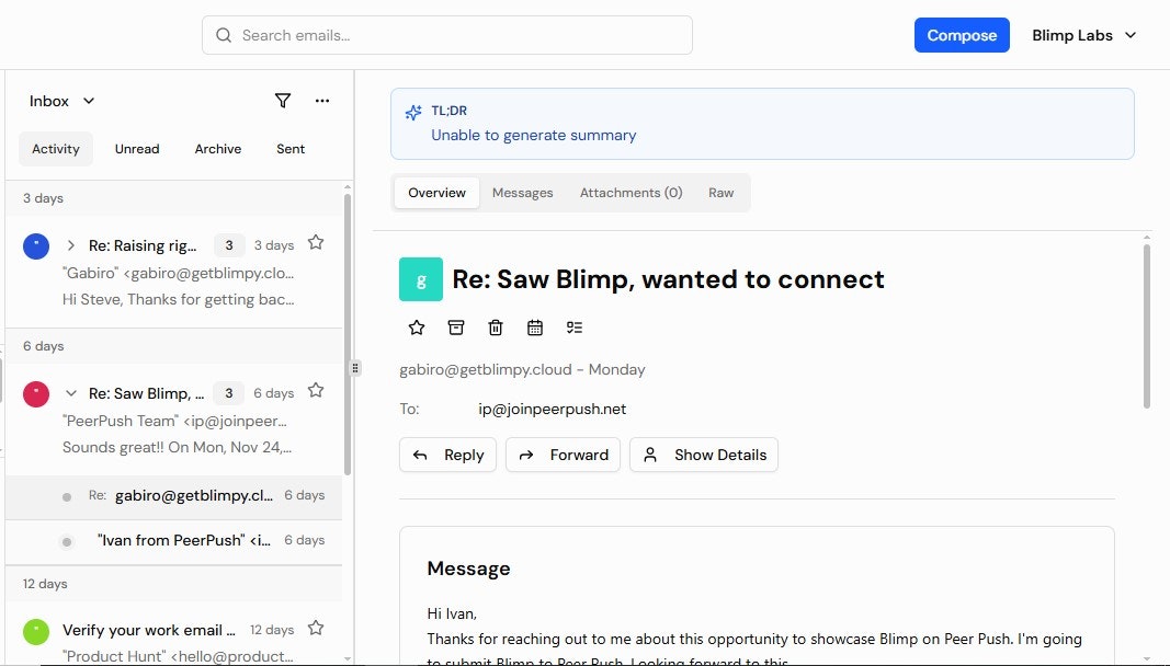 Blimpy screenshot 4