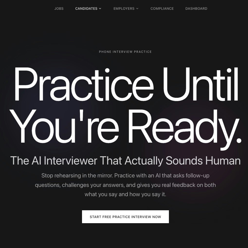 Free AI Phone Interview incl. Practice screenshot 2