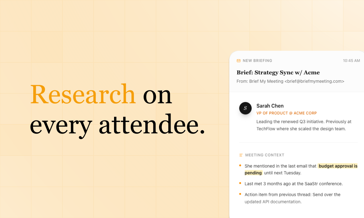 Brief My Meeting screenshot 3