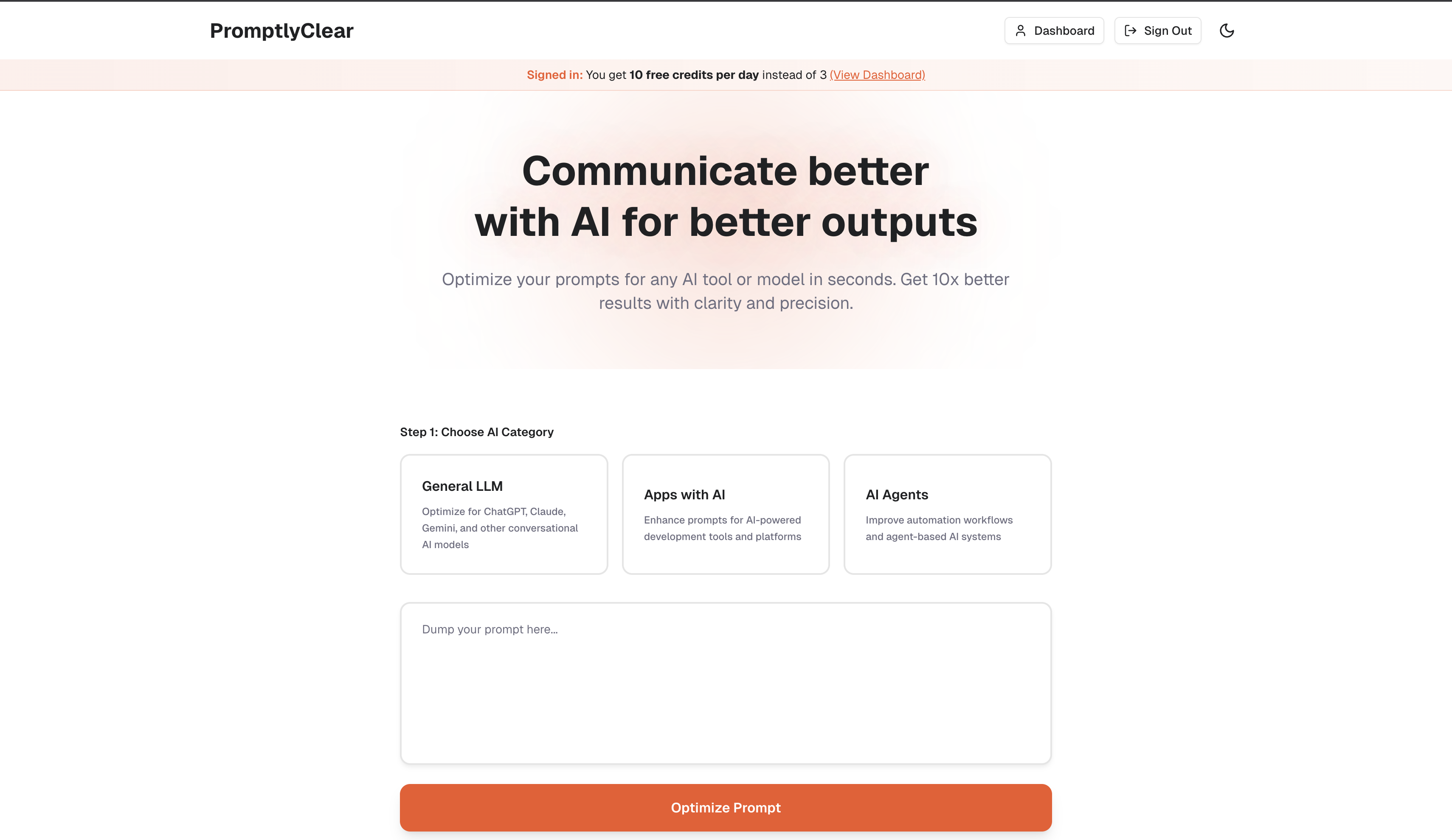PromptlyClear screenshot 1