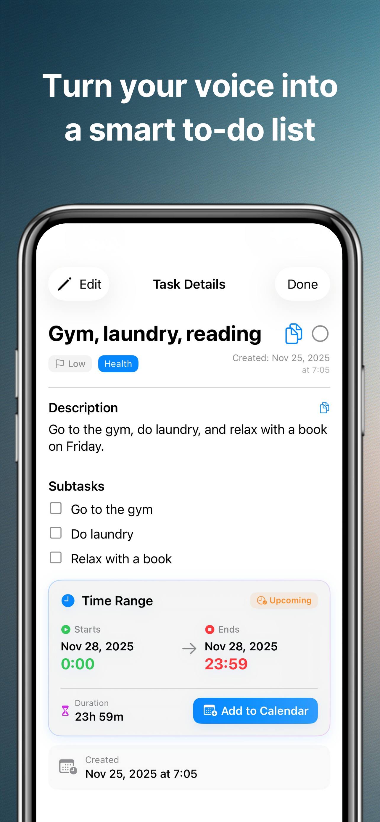 To-Do Speak AI: Voice Tasks screenshot 2