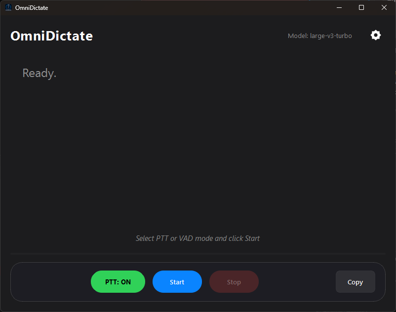 OmniDictate screenshot 1