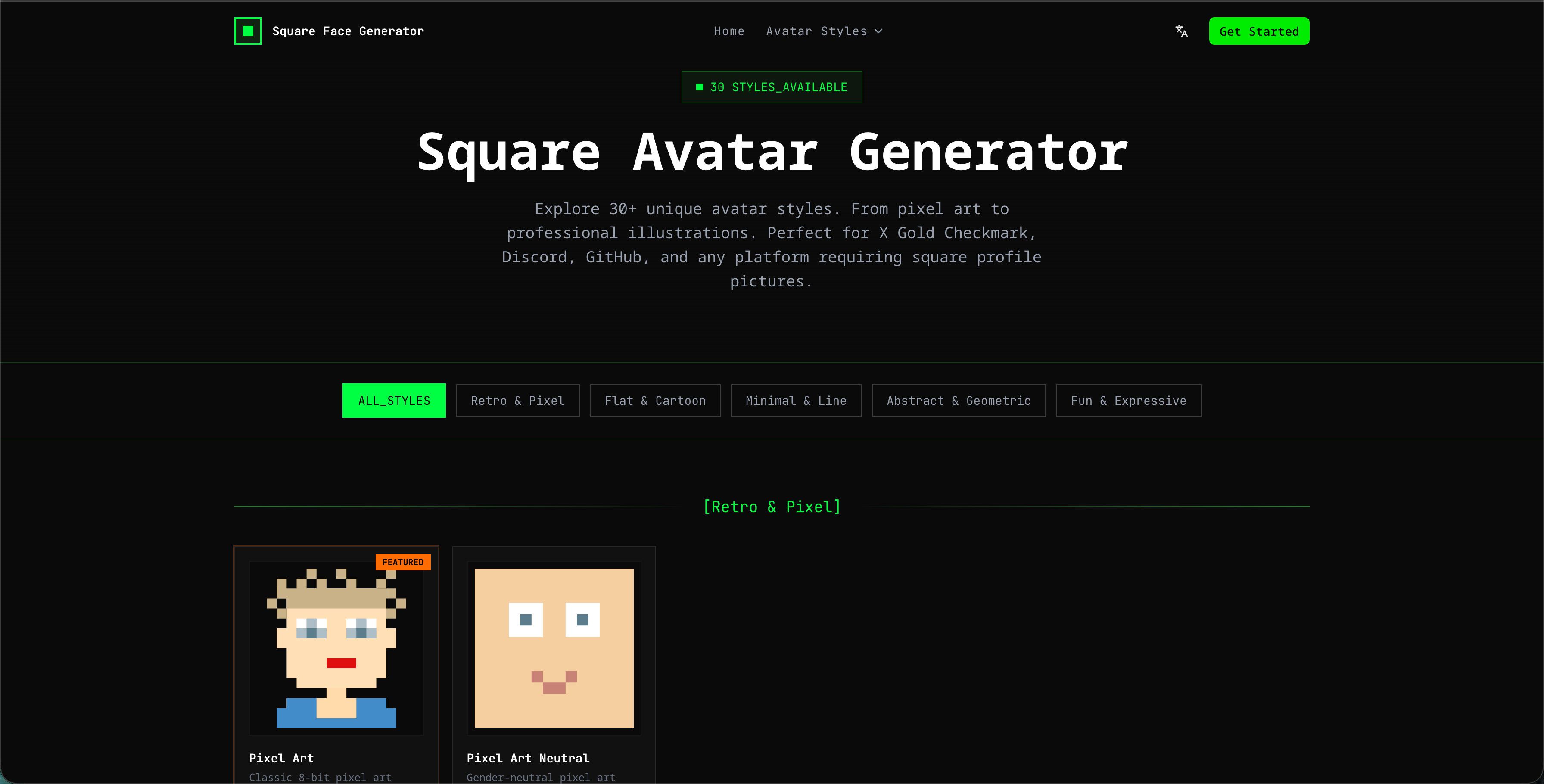 Square Face Generator AI screenshot 2