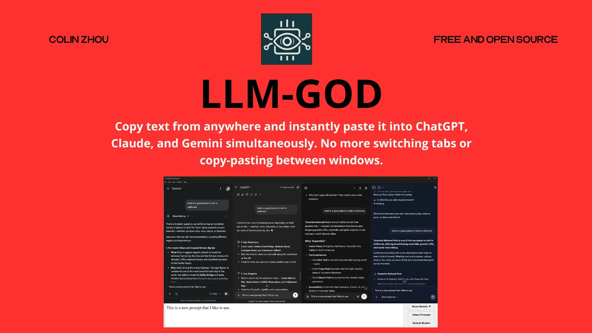 LLM-God screenshot 2