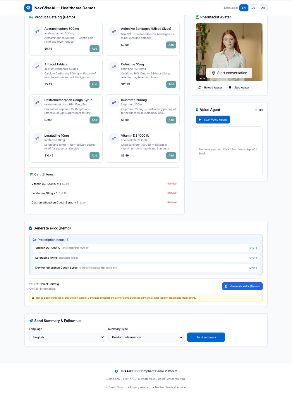 NextViseAI – AI Agents for Telehealth screenshot 4