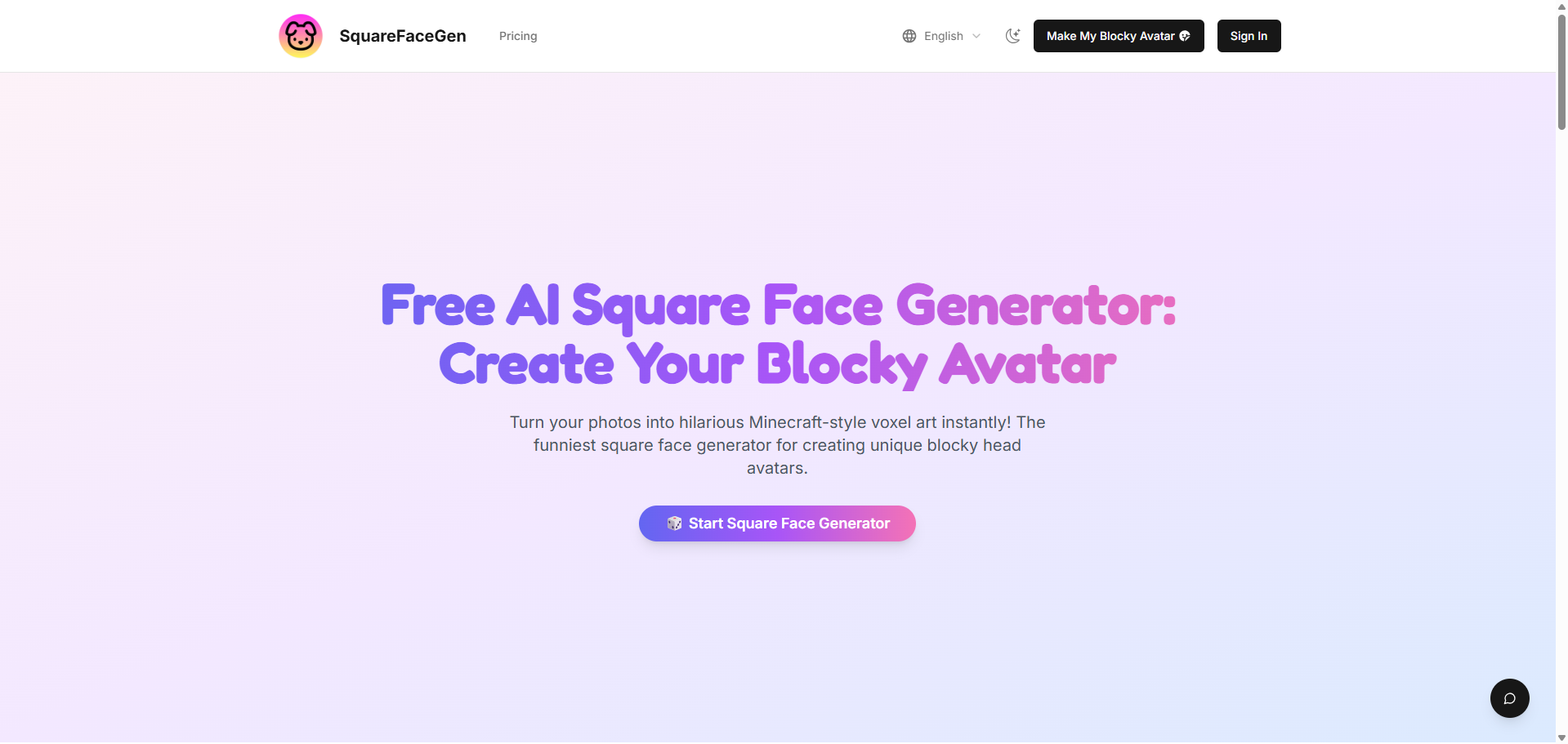 Square Face Generator screenshot 1