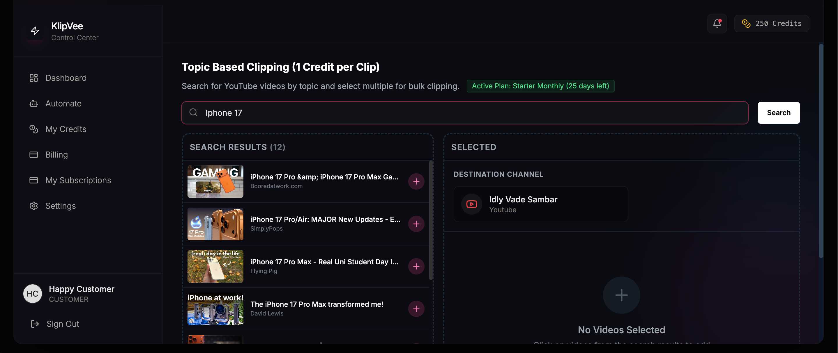 KlipVee screenshot 2