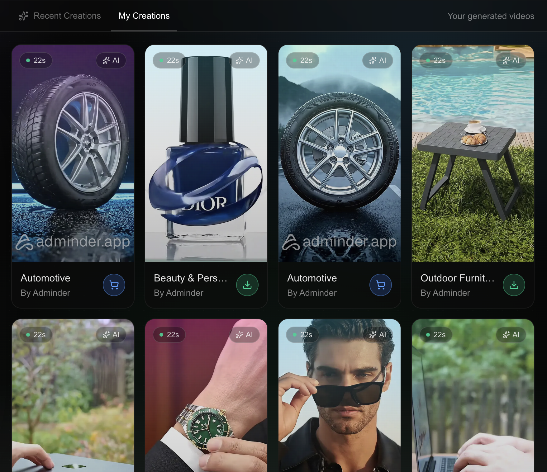 Adminder screenshot 2